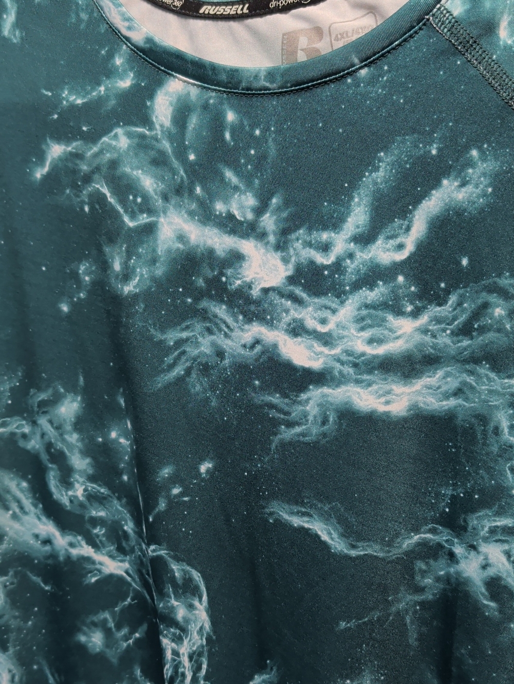 Russell Athletic Teal Galaxy Performance Tee